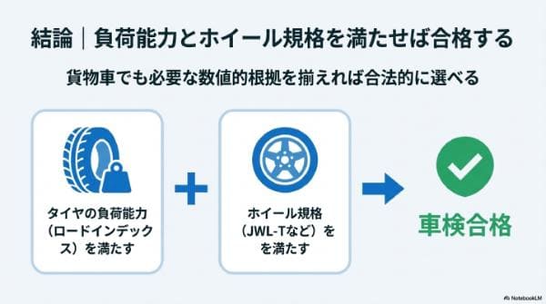 軽貨物・軽バンに乗用タイヤを履かせても車検に通る?