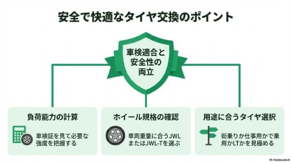 まとめ|軽貨物・軽バンに乗用タイヤでも車検に通る?LT/C規格が必要な条件とは?