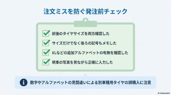 注文ミスを防ぐ最終チェック｜発注前にこのメモが完成していればOK