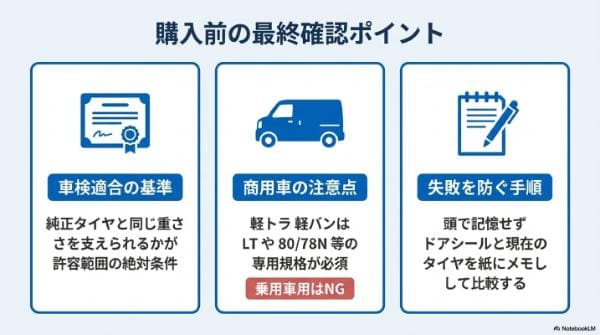 車検を通すための「許容範囲」と発注前の最終チェック