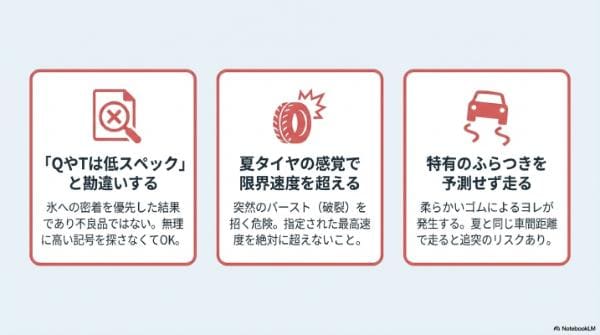 スタッドレス交換時に陥りやすい3つの落とし穴