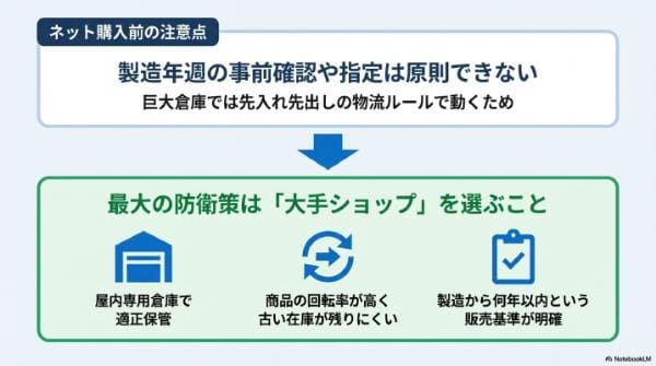 ネット購入前の注意点｜古い在庫を避ける確実なショップ選び