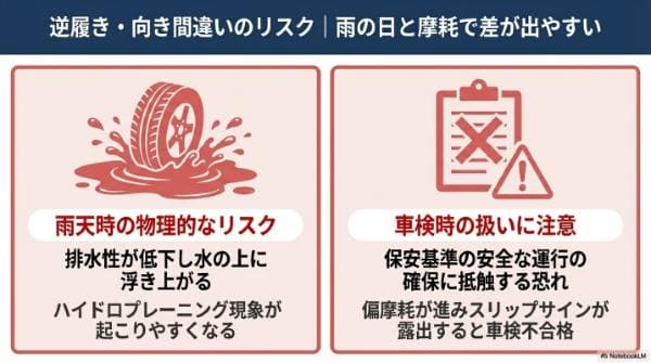 逆履き・向き間違いのリスク|雨の日と摩耗で差が出やすい