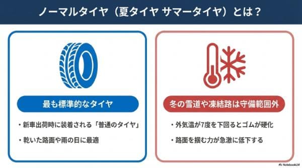 ノーマルタイヤ（夏タイヤ・サマータイヤ）とは？