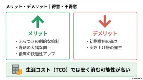 メリット・デメリット｜ミニバン専用タイヤの得意・不得意
