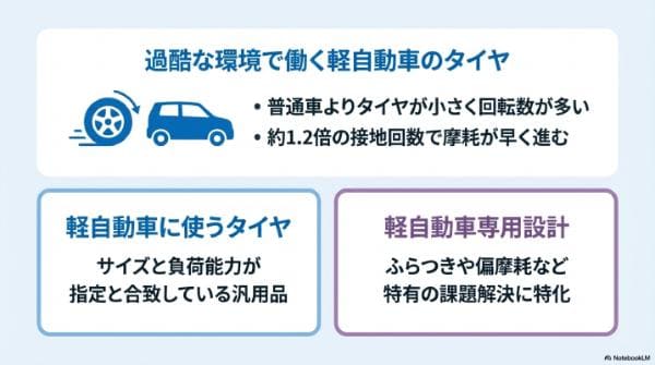 軽自動車専用タイヤとは？