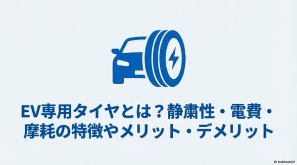 EV専用タイヤとは？静粛性・電費・摩耗の特徴やメリット・デメリット