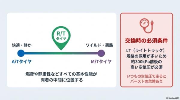 基本性能|R/T(ラギッドテレーン)タイヤの燃費・静粛性・雪道などの特徴