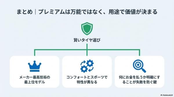 まとめ｜プレミアムは万能ではなく、用途で価値が決まる