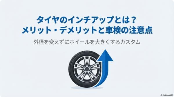 タイヤのインチアップとは？メリット・デメリットと車検の注意点