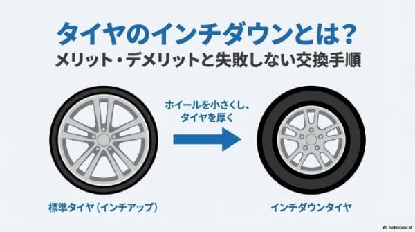 タイヤのインチダウンとは？メリット・デメリットと失敗しない交換手順