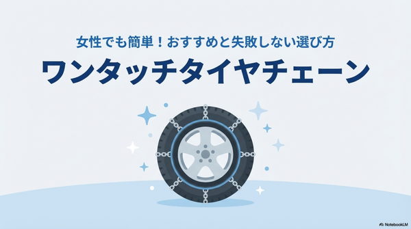 女性でも簡単！ワンタッチタイヤチェーンおすすめと失敗しない選び方